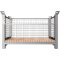 GS tested pallet | 1.05 m x 0.68 m | DP suitable for flat pallets | Mesh box pallet filling dimensions: 1,08 m x 0,68 m x 0,36/0,56 mwith welded grid incl. framegrid height reduced on one side for easy loading and unloading